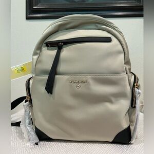 Michael Kors Beige and Black Backpack
